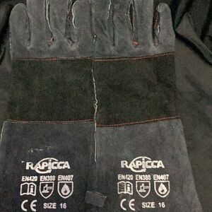 Rapicca Black and Gray Protective Gloves